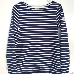 Joules Navy/White Striped Shirt